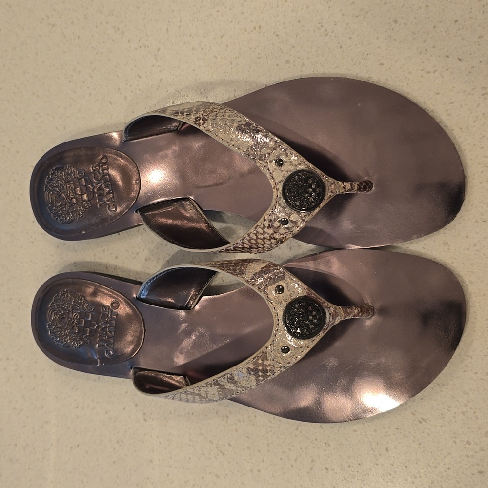 Vince  Camuto snake print sandals